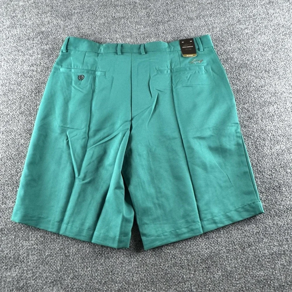 Greg Norman Tasso Elba Shorts Mens 36 Green Golf RapiDry Moisture Wicking 44506
